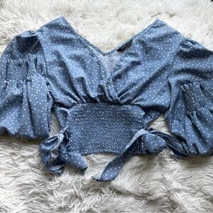 Blue blouse from SHEIN